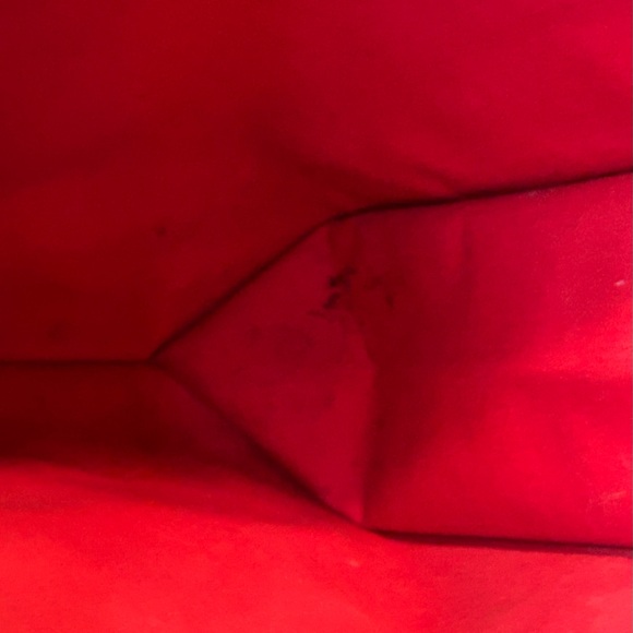 Vintage LOUIS VUITTON Vernis Leather Stanton Tote Bag Rouge - Picture 14 of 14